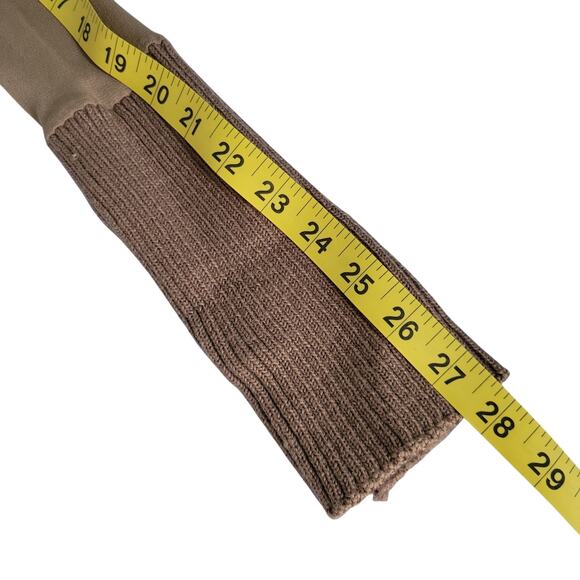 French Y2K Glam genuine Mongolian Fur Ribbed Knit Cardigan XS Heritage Old Money - Picture 5 of 13